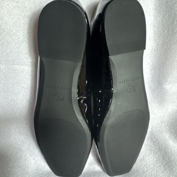 Katy Perry Size 8.5M Evie Daisy Black Patent Leather Flats NIB NEW KP2204 - Picture 7 of 8